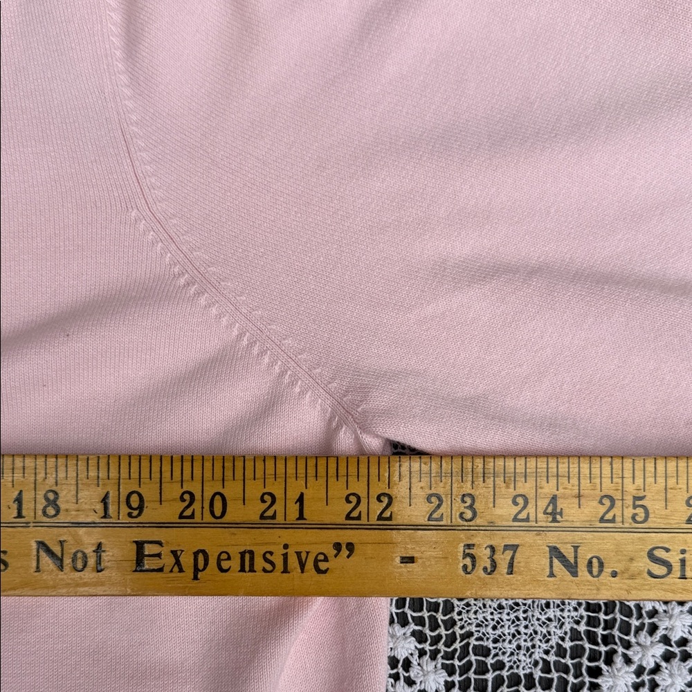 Lands’ End Baby Pink Button Front Cardigan XL 18–20 - Picture 8 of 12